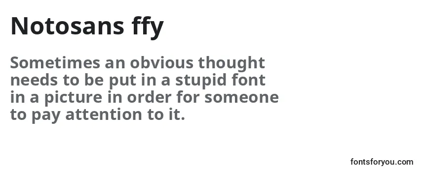 Notosans ffy Font