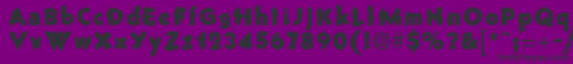 フォントOldStone – 紫の背景に黒い文字