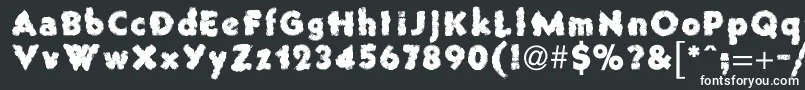 OldStone-fontti – valkoiset fontit mustalla taustalla