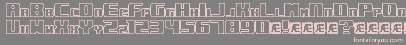 Underwho Font – Pink Fonts on Gray Background