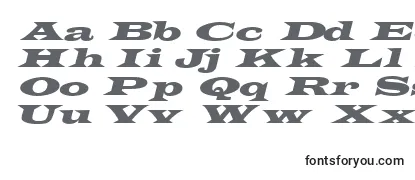 TransverseexpandedsskItalic Font