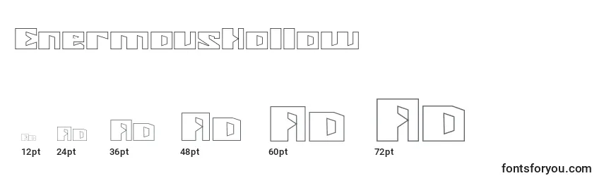 EnermousHollow Font Sizes