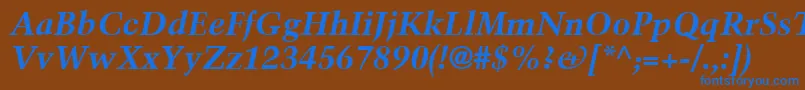 fuente TrumpMediaevalLtBoldItalic – Fuentes Azules Sobre Fondo Marrón