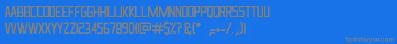 フォントIngrata – 青い背景に灰色の文字