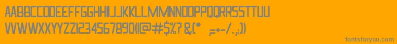 フォントIngrata – オレンジの背景に灰色の文字