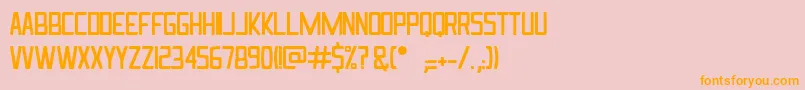 Ingrata Font – Orange Fonts on Pink Background