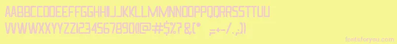 Ingrata Font – Pink Fonts on Yellow Background