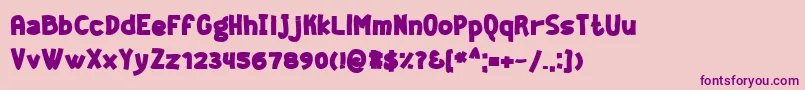 Geekb Font – Purple Fonts on Pink Background