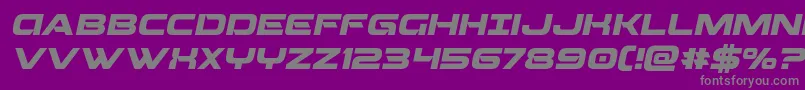 Beamweaponital Font – Gray Fonts on Purple Background