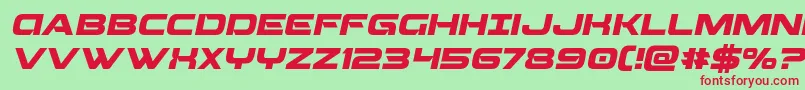 Beamweaponital Font – Red Fonts on Green Background