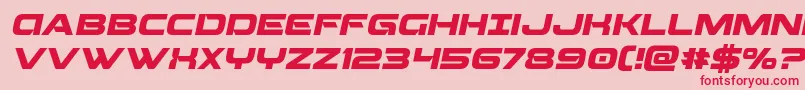 Beamweaponital Font – Red Fonts on Pink Background