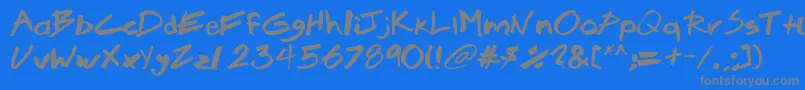 Weitere Informationen zur Brook-Schriftart Brook-Schriftart – Graue Schriften auf blauem Hintergrund