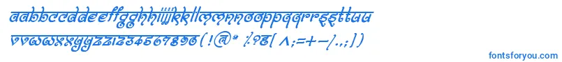 Шрифт BitlingmokshItalic – синие шрифты