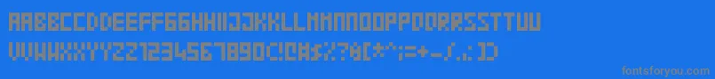 Blocko Font – Gray Fonts on Blue Background