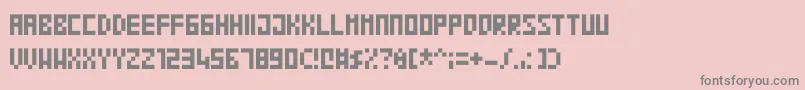 Blocko Font – Gray Fonts on Pink Background