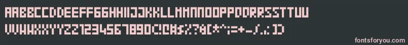 Blocko Font – Pink Fonts on Black Background