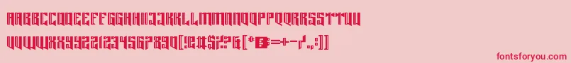 LordJuusaiReigns Font – Red Fonts on Pink Background