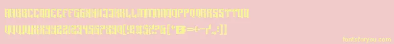 LordJuusaiReigns Font – Yellow Fonts on Pink Background