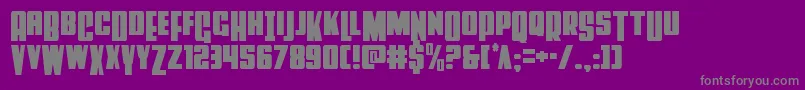 Powerlordcond Font – Gray Fonts on Purple Background