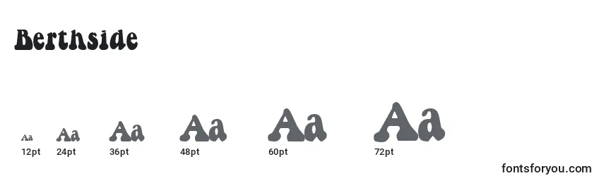 Berthside Font Sizes