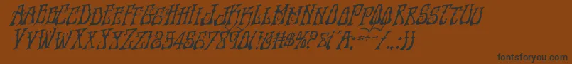 Instantzenrotal Font – Black Fonts on Brown Background