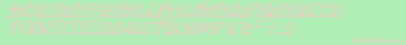 Instantzenrotal Font – Pink Fonts on Green Background