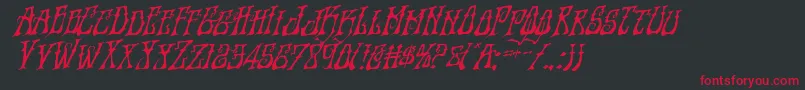 Instantzenrotal Font – Red Fonts on Black Background