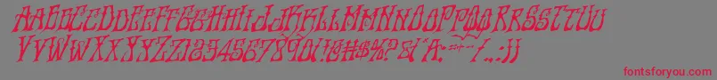 Instantzenrotal Font – Red Fonts on Gray Background