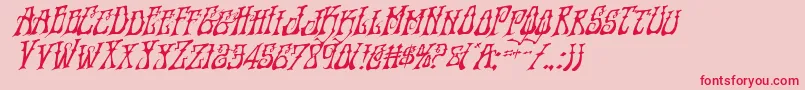Instantzenrotal Font – Red Fonts on Pink Background