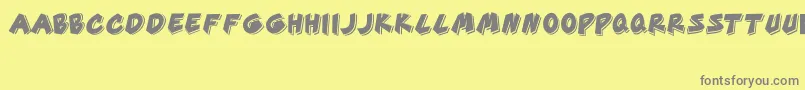 Good Time Font – Gray Fonts on Yellow Background