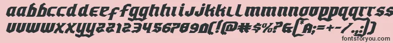 Empirecrownexpandital Font – Black Fonts on Pink Background