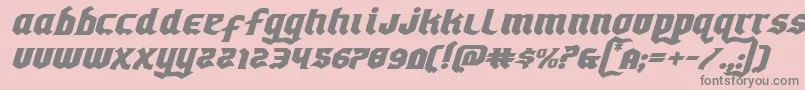 Empirecrownexpandital Font – Gray Fonts on Pink Background