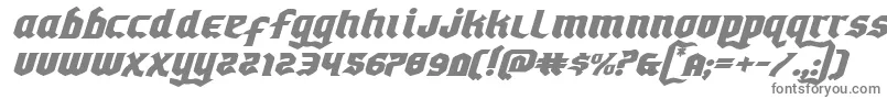 フォントEmpirecrownexpandital – 白い背景に灰色の文字