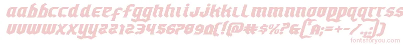 Empirecrownexpandital-Schriftart – Rosa Schriften auf weißem Hintergrund