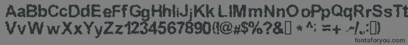 Inkedw Font – Black Fonts on Gray Background