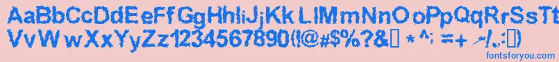 En savoir plus sur la police Inkedw Police Inkedw – polices bleues sur fond rose
