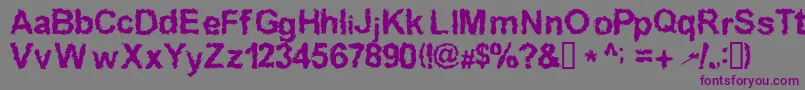 Inkedw Font – Purple Fonts on Gray Background