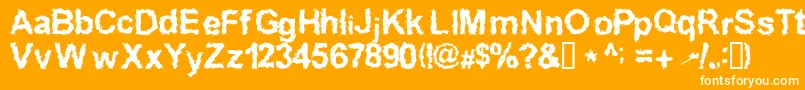 More about Inkedw Font Inkedw Font – White Fonts on Orange Background