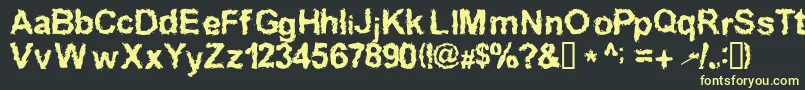 More about Inkedw Font Inkedw Font – Yellow Fonts on Black Background