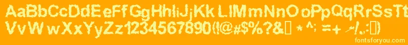 En savoir plus sur la police Inkedw Police Inkedw – polices jaunes sur fond orange