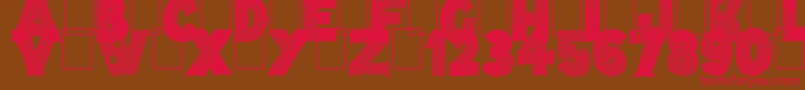 TarentulasWeb Font – Red Fonts on Brown Background