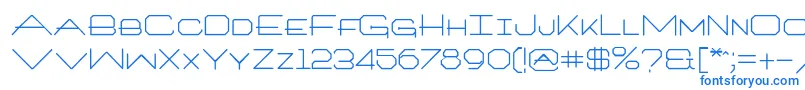フォントArchitextonetype – 青いフォント
