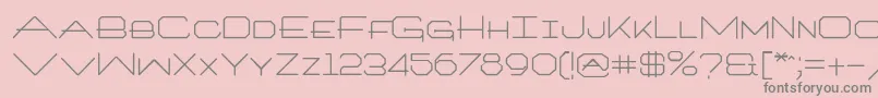 Police Architextonetype – polices grises sur fond rose