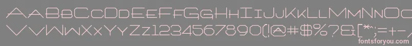 Architextonetype Font – Pink Fonts on Gray Background