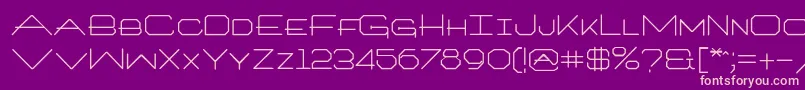 Architextonetype Font – Pink Fonts on Purple Background