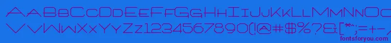 Architextonetype Font – Purple Fonts on Blue Background