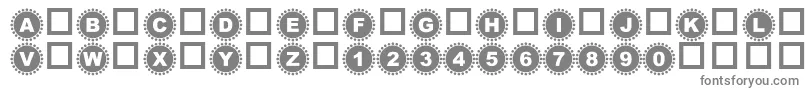 フォント4yeoIn – 白い背景に灰色の文字