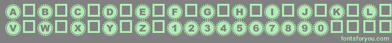 4yeoIn Font – Green Fonts on Gray Background