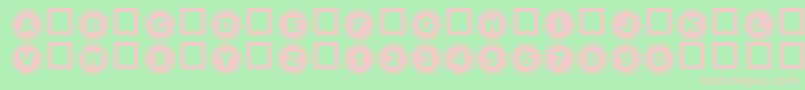 4yeoIn Font – Pink Fonts on Green Background