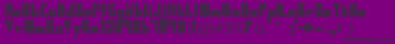 Swirl Font – Black Fonts on Purple Background